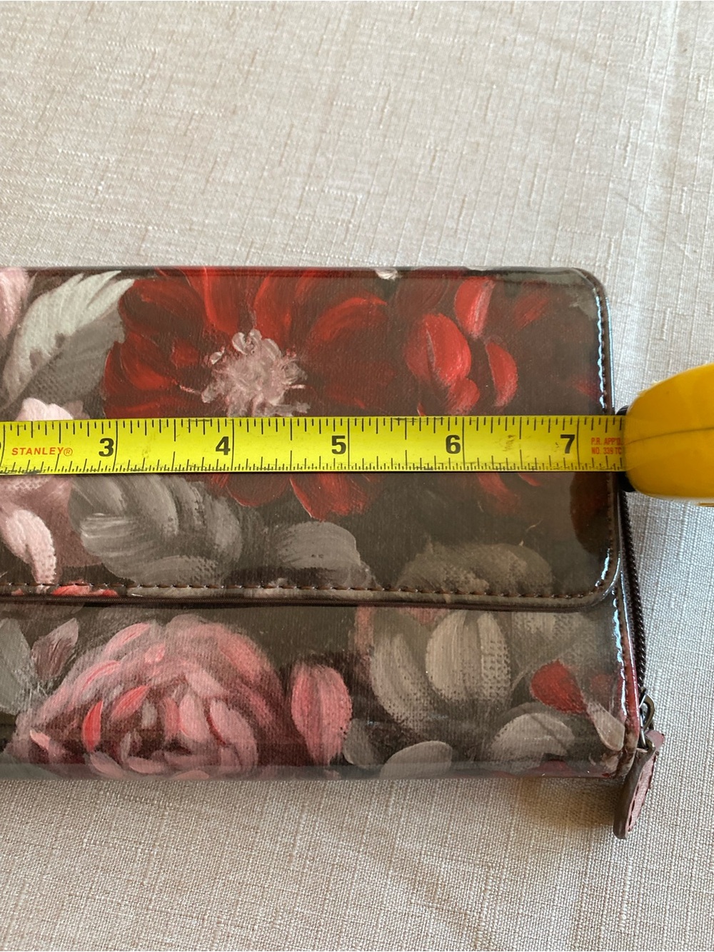 Floral Fold-Over Wallet - Pink & Red Roses - Picture 5 of 10